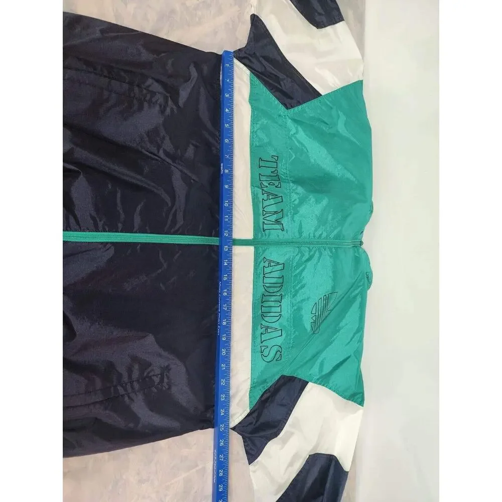 Vintage 80s 90s Adidas TEAM Windbreaker Jacket Athletic Track Men's Size XL